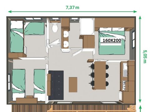 CHALET 6 personnes - BELHARRA 5/6 personnes - 3 chambres