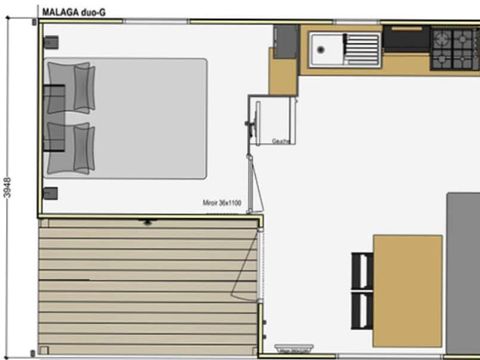 MOBILHOME 6 personnes - MH2 MALAGA 27 m²