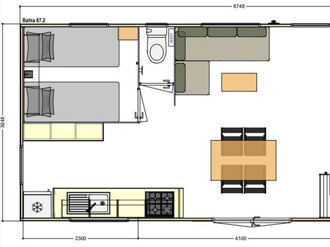 MOBILHOME 6 personnes - MH2 BAHIA 33 m² - Lave Vaisselle
