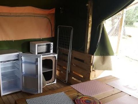 Tente en toile et en bois 5 personnes - AMERICAINE