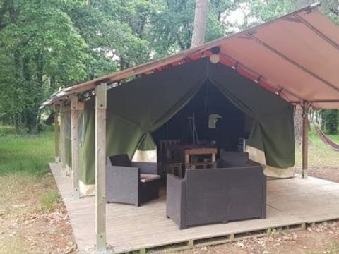 TENTE TOILE ET BOIS 5 personnes - AMERICAINE