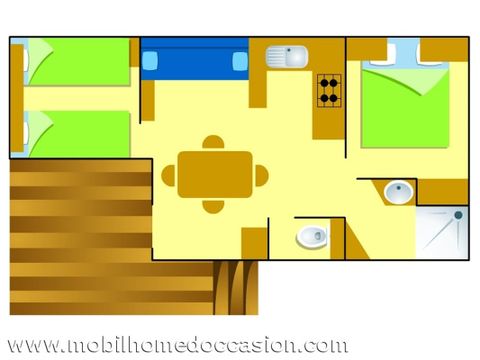 MOBILHOME 4 personnes - PACIFIQUE