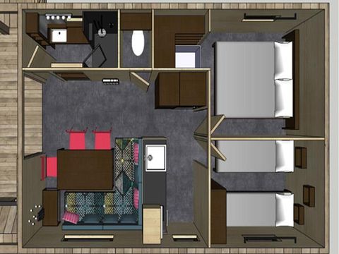 Hébergement 6 personnes - CABANE