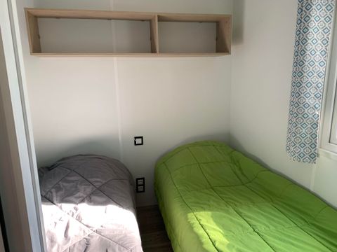 Mobilhome 6 personnes - 4/6 pers. CONFORT - Terrasse couverte - 2 chambres, 1 convertible - NUITEE