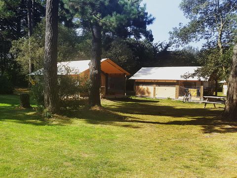 TENTE TOILE ET BOIS 5 personnes - Sans sanitaires