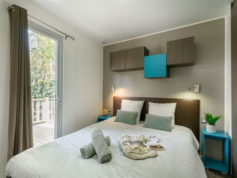 Mobilhome 2 personnes - Mobilhome Confort 20 m² (1 chambre) terrasse couverte + TV