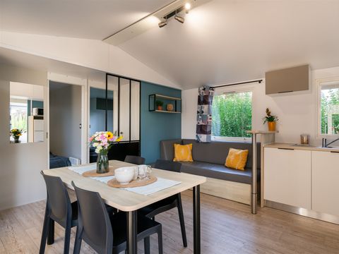 Hébergement pour groupe 12 personnes - Mobilhome Tribu 5Ch Premium - 3SDB + TV +LV 10/12 pers. 