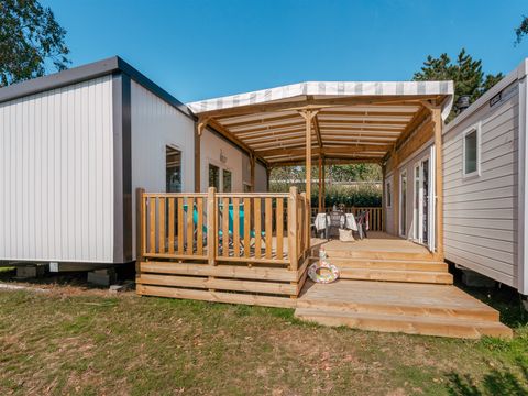 Hébergement pour groupe 12 personnes - Mobilhome Tribu 5Ch Premium - 3SDB + TV +LV 10/12 pers. 