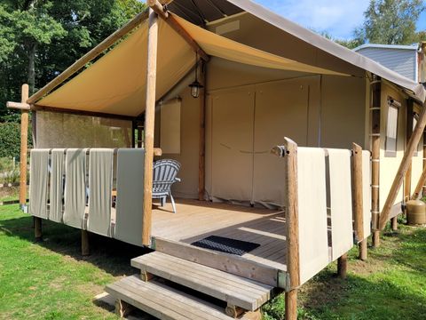 Tente en toile et en bois 5 personnes - Jungle Lodge