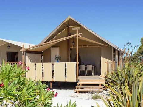 Tente en toile et en bois 5 personnes - Jungle Lodge