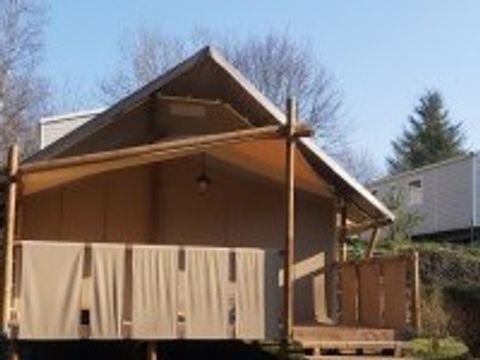 Tente en toile et en bois 5 personnes - Jungle Lodge