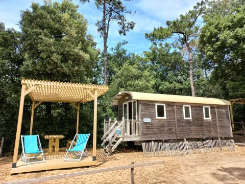 Tiny house 4 personnes - Roulotte - ESSENTIEL - 3 Pièces - TV
