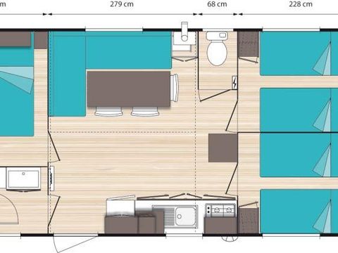 MOBILHOME 6 personnes - MISTRAL