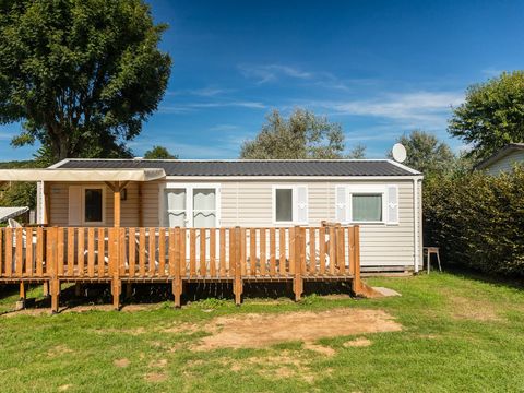 MOBILHOME 4 personnes - Comfort | 2 Ch. | 4 Pers. | Terrasse surélevée | 1 SDB | TV