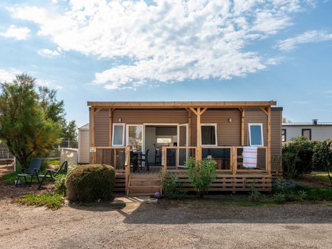 MOBILHOME 6 personnes - Premium | 3 Ch. | 6 Pers. | Terrasse Lounge | Clim. | TV