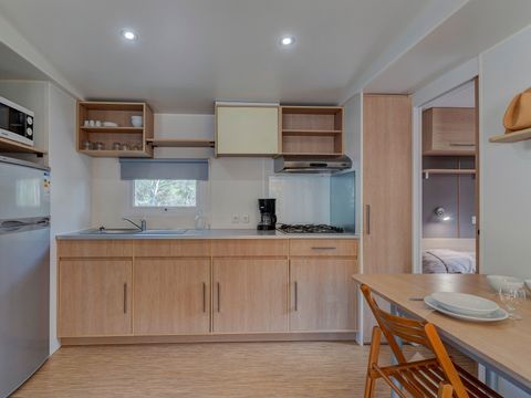 MOBILHOME 6 personnes - Premium Azure | 3 Ch. | 6 Pers. | Terrasse surélevée | Clim.