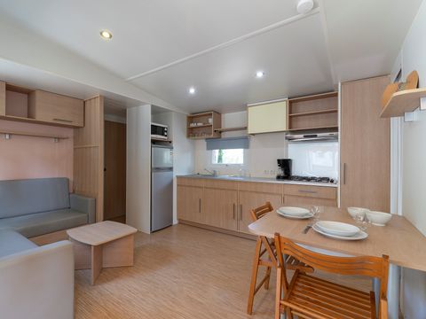 MOBILHOME 6 personnes - Premium Azure | 3 Ch. | 6 Pers. | Terrasse surélevée | Clim.