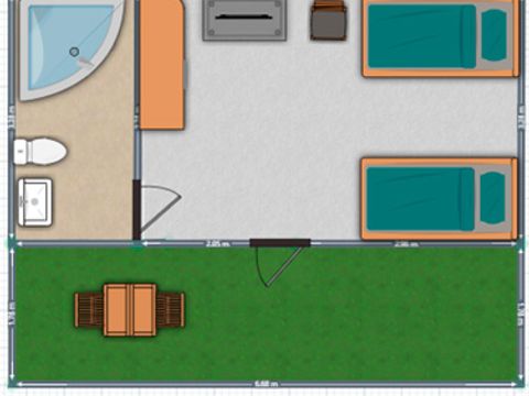 BUNGALOW 2 personnes - ESTANDAR