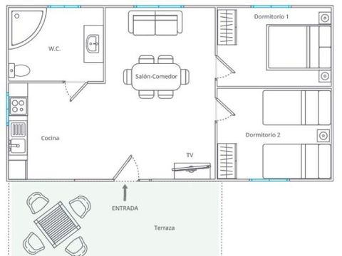 MOBILHOME 4 personnes - VILLAS