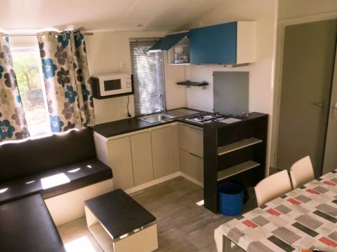 Mobilhome 6 personnes - Amour Blanc 4 Pièces 6 Personnes + TV
