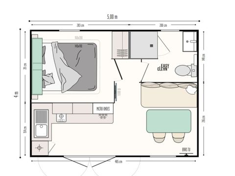 MOBILHOME 2 personnes - CAMALEON