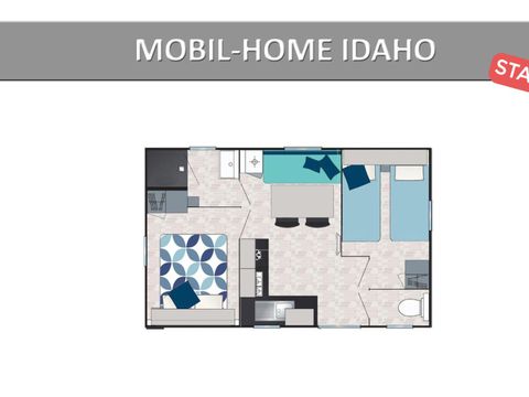 MOBILHOME 4 personnes - IDAHO STANDARD