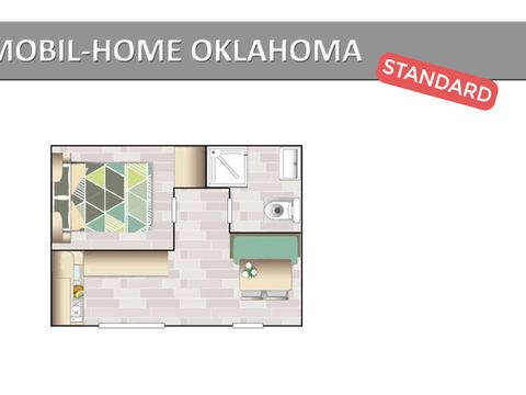 MOBILHOME 3 personnes - OKLAHOMA STANDARD