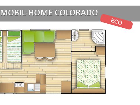 MOBILHOME 6 personnes - .COLORADO ECO