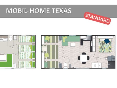 MOBILHOME 8 personnes - TEXAS. STANDARD
