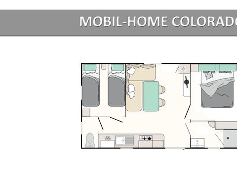 MOBILHOME 6 personnes - COLORADO. STANDARD