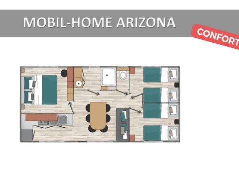 MOBILHOME 6 personnes - ARIZONA CONFORT