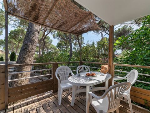 MOBILHOME 4 personnes - Premium | 2 Ch. | 4 Pers. | Terrasse simple | 1 SDB | Clim.