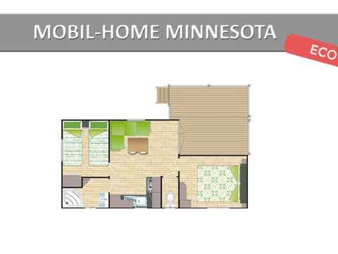 MOBILHOME 4 personnes - MINNESOTA ECO