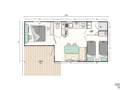 MOBILHOME 4 personnes - COSY 2 | CLIM