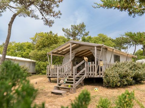 TENTE TOILE ET BOIS 4 personnes - TENTE Trappeur 4p 2ch **