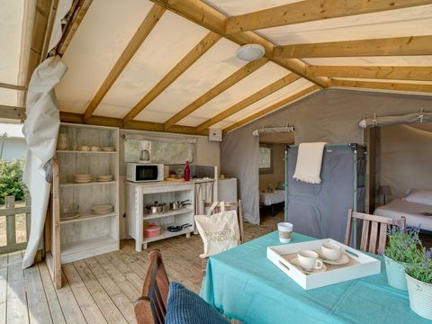 TENTE TOILE ET BOIS 4 personnes - TENTE Trappeur 4p 2ch **