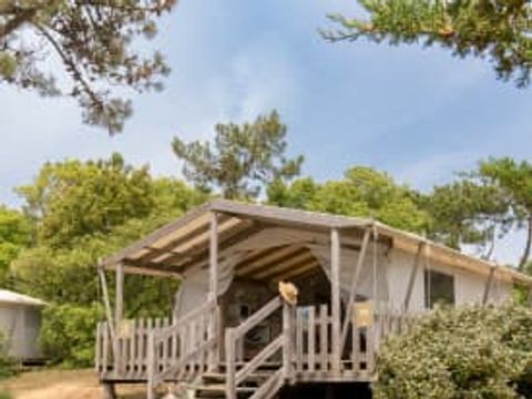 TENTE TOILE ET BOIS 4 personnes - Tente Trappeur 4p 2ch **