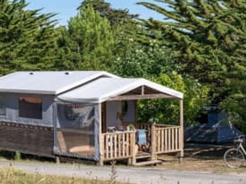 Tente en toile et en bois 4 personnes - Tente Evasion 4p 2ch **