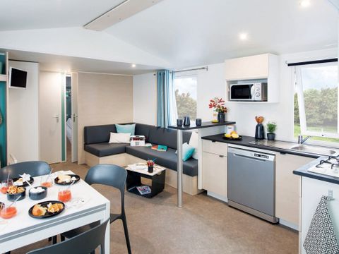MOBILHOME 6 personnes - Comfort XL | 3 Ch. | 6 Pers. | Terrasse surélevée | Clim