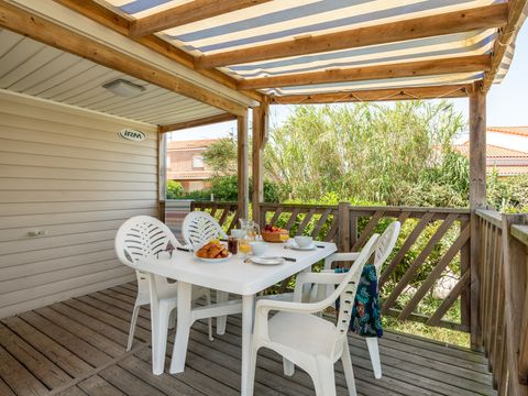 MOBILHOME 6 personnes - Comfort | 2 Ch. | 4/6 Pers. | Terrasse simple | Clim.