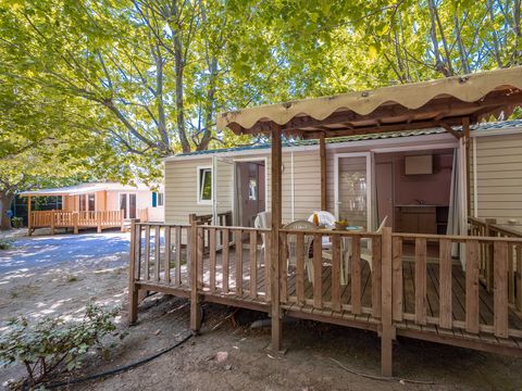 MOBILHOME 6 personnes - Comfort | 2 Ch. | 4/6 Pers. | Terrasse surélevée | Clim.