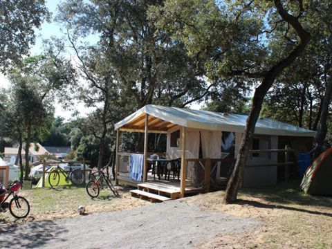 Tente en toile et en bois 5 personnes - Sahari Junior