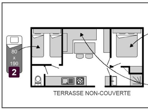 MOBILHOME 6 personnes - 6 personnes