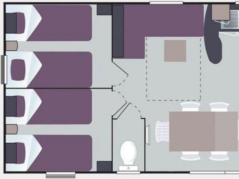 MOBILHOME 6 personnes - Baltique 3 chambres