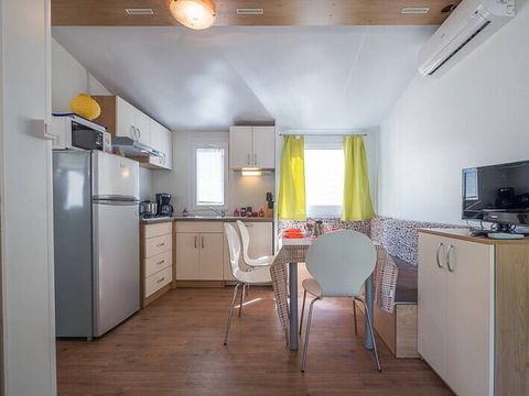 Mobilhome 6 personnes - Comfort | 3 Ch. | 6 Pers. | Terrasse surélevée | Clim. | TV