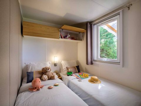 MOBILHOME 6 personnes - Comfort | 3 Ch. | 6 Pers. | Terrasse surélevée | Clim. | TV
