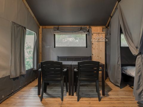 Tente en toile et en bois 4 personnes - Tente Glamping Camomille