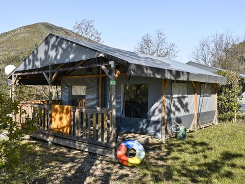 Tente en toile et en bois 4 personnes - Tente Glamping Camomille