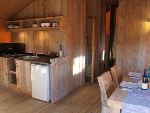 Tente en toile et en bois 5 personnes - Safari Laurier