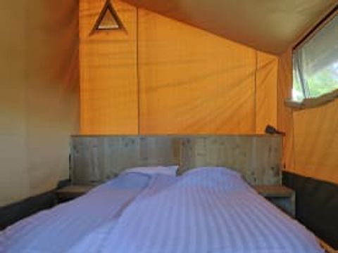 Tente en toile et en bois 6 personnes - Tente glamping Tournesol